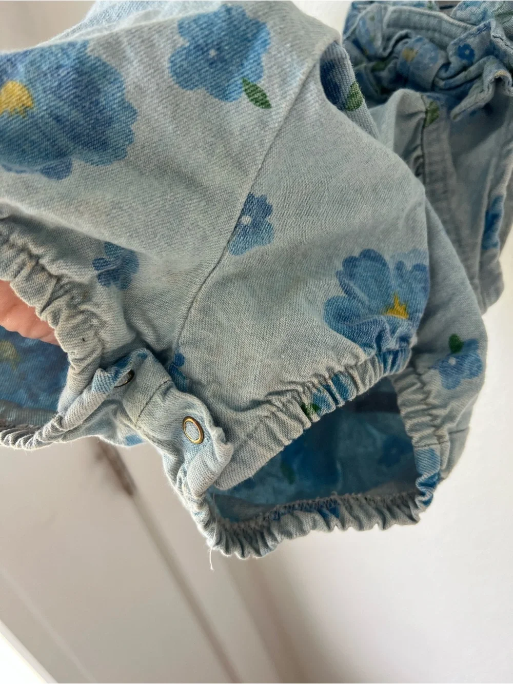 OSHKOSH | Vintage Floral Overalls w/ Bow Back Detail | 3T